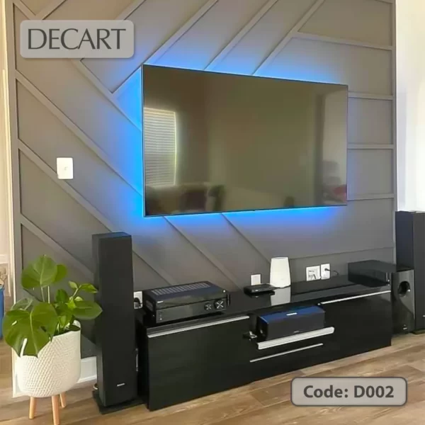 ایده های قابل اجرا با ابزار دکارت برای اتاق تلویزیون-D002