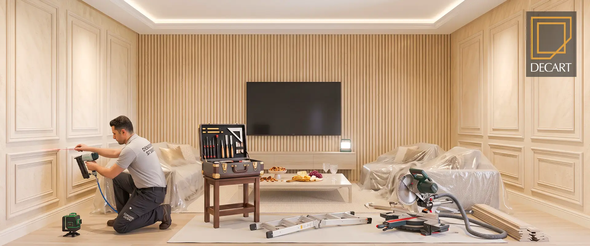 نصب خشک، بدون تخریب و بدون گرد و خاک (Clean & Fast Installation)-استور-decart-store