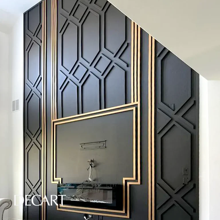 قاب بندی دیوار پشت تلویزیون-دکارت-decart