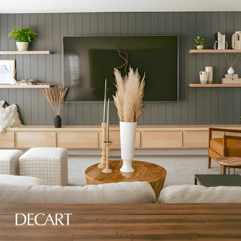 قاب بندی دیوار پشت تلویزیون-دکارت-decart