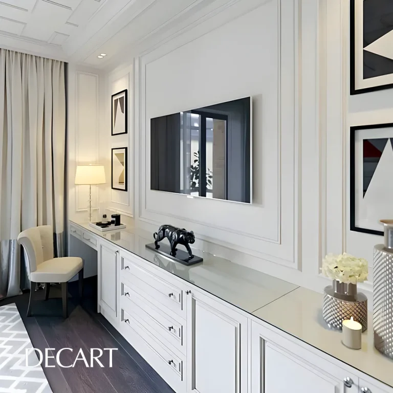 قاب بندی دیوار پشت تلویزیون-دکارت-decart