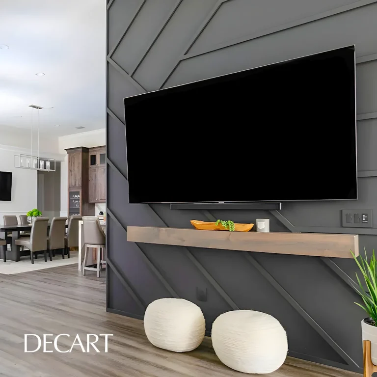 قاب بندی دیوار پشت تلویزیون-دکارت-decart