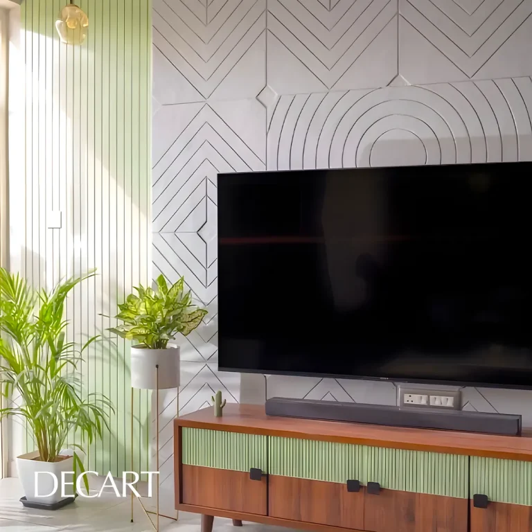 قاب بندی دیوار پشت تلویزیون-دکارت-decart
